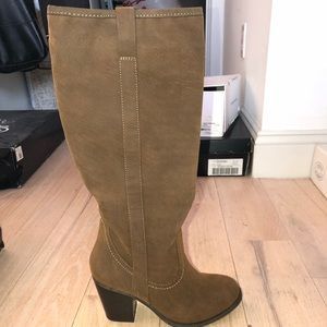 Super cute slouchy tan boot! NEVER WORN